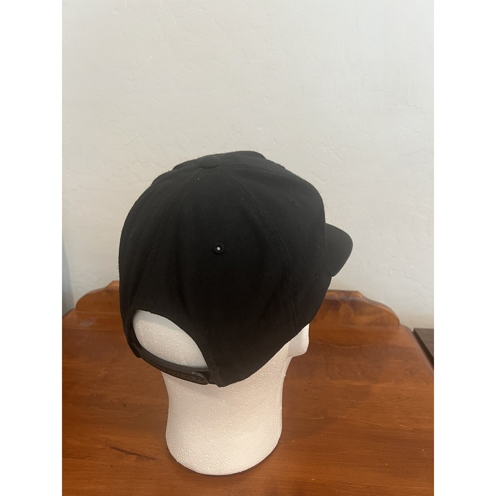 Vital 4U Energy Black Snapback Hat Structured Wool Cap Dad Hat - Picture 6 of 12